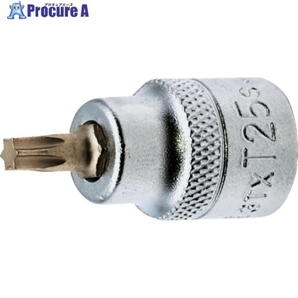 TONE ショートトルクスソケット 強力タイプ 先端規格T25 3TX-T25S  1個 ▼717-0578