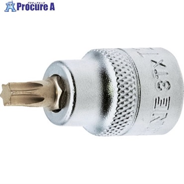 TONE ショートトルクスソケット 強力タイプ 先端規格T27 3TX-T27S  1個 ▼717-0582