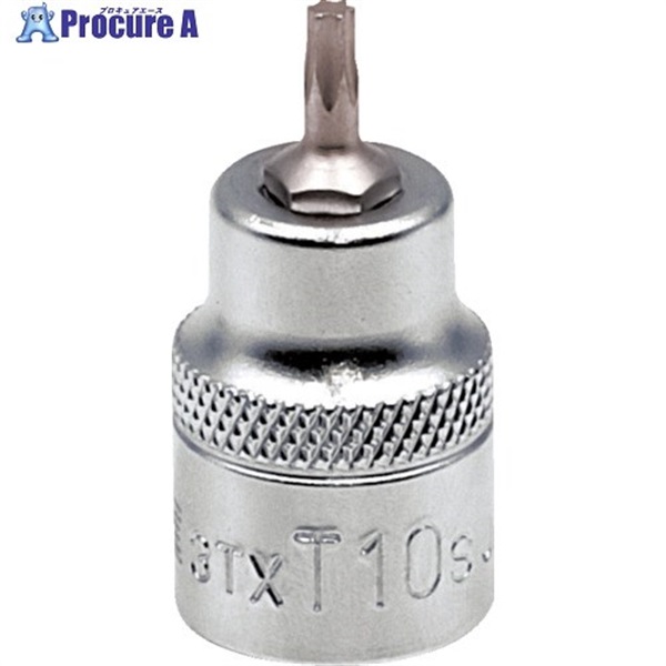 TONE ショートトルクスソケット 強力タイプ 先端規格T10 3TX-T10S  1個 ▼717-0584