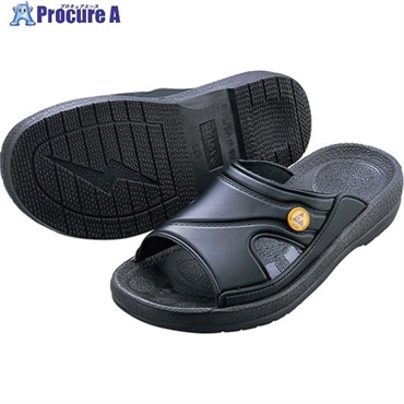 AS アズピュアESDスリッパ 黒 M 4-1204-03  1足 ▼368-6235