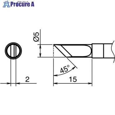 白光 こて先 K型 T39-K  1個 ▼558-6338