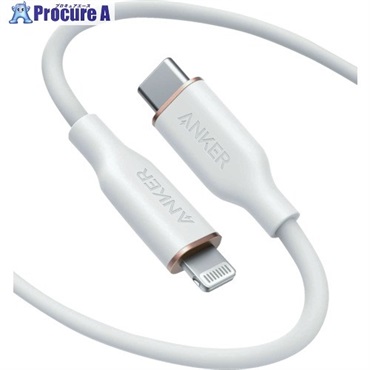 Anker PowerLine III Flow USB-C ＆ ライトニング ケーブル 1.8m クラウドホワイト A8663N21  1本 ▼635-6587