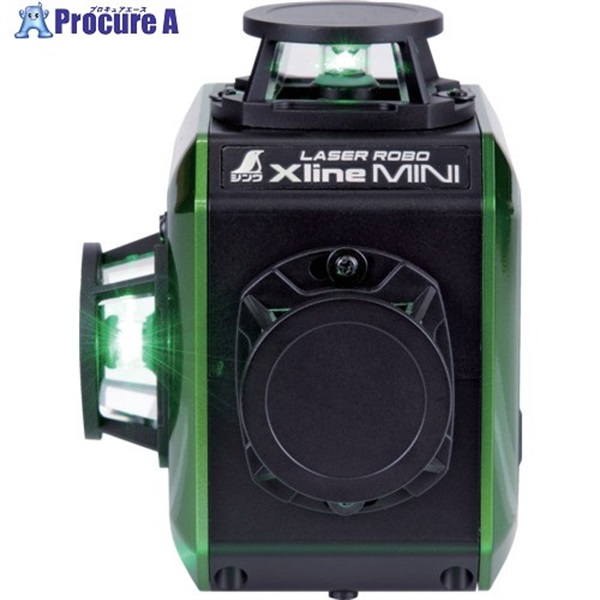 シンワ レーザーロボ Xline MINI グリーン フルライン・地墨クロス 71630  1台 ▼702-3996