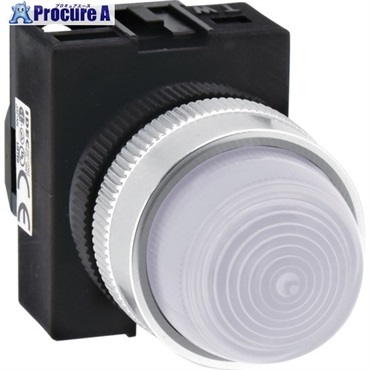 IDEC Φ22表示灯 ピュアホワイト AC/DC100/120V APW2QH2DPW  1個 ▼704-8130