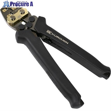 フジ矢 圧着工具(絶縁被覆付閉端接続子用・黒金) FC-45-BG  1丁 ▼713-1264