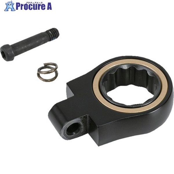 フジ矢 交換用首振ラチェットヘッド 17mm (黒金) CWLA-17-BG  1個 ▼713-1277