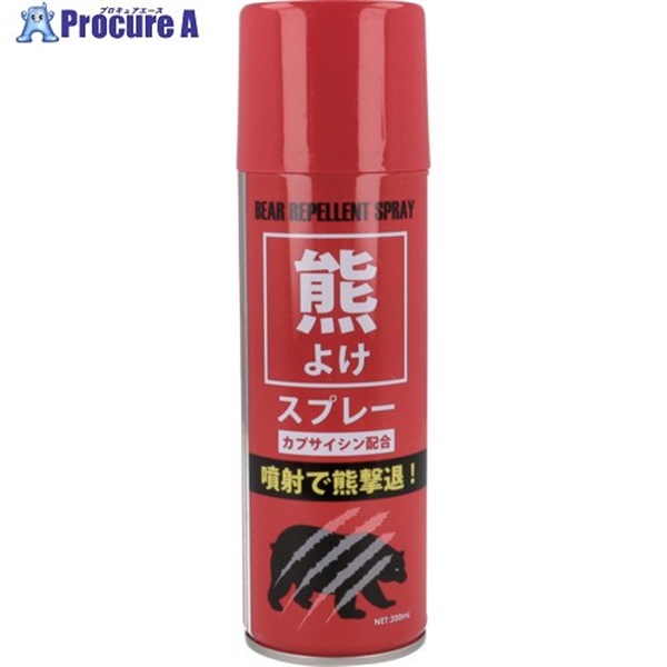 FUJIKON 熊よけスプレー 200ML 拡散タイプ KM-200-1  1本 ▼715-9217
