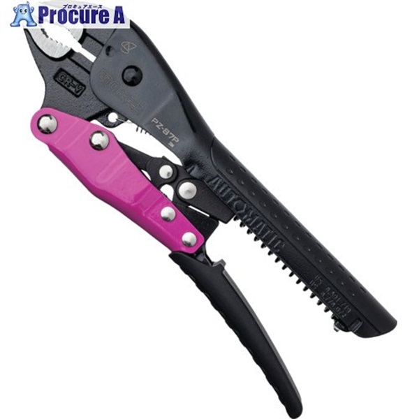 ENGINEER バイスプライヤー ネジザウルスVP-7 PINK＆BLACK PZ-87P  1丁 ▼716-1736