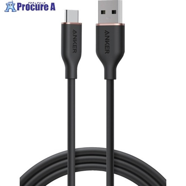 Anker USB-C ＆ USB-A ケーブル (Flow) 1.8m ミッドナイトブラック A85G1N12  1台 ▼724-6745