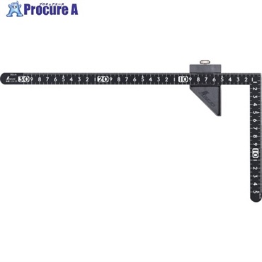 シンワ 曲尺 小型 30X15CM 表裏同目 ストッパー付き サンデーカーペンダー 12442  1本 ▼688-9467