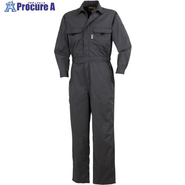 クロダルマ ツナギ服 ダークグレー 3L 49112-2-40-3L  1着 ▼437-7606