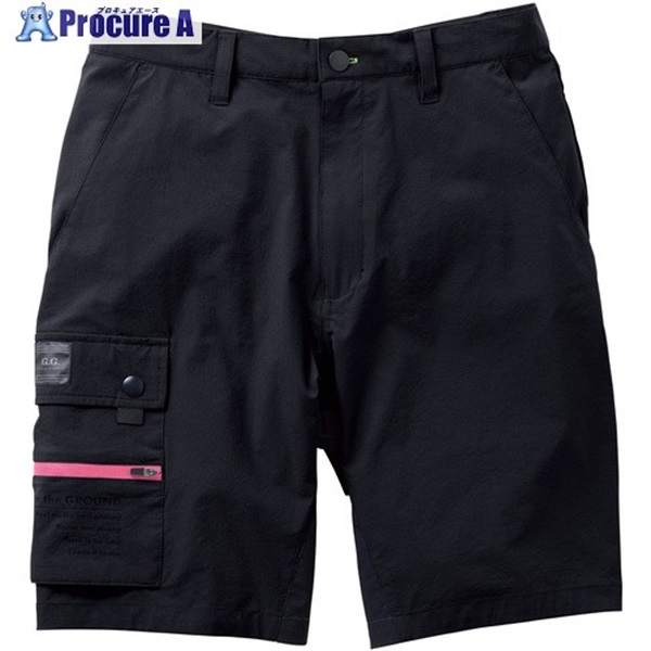 G.G. 0328-07 ハーフパンツ ブラック M 0328-07-4-M  1着 ▼675-0237