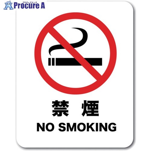 ゼネラルステッカー ステッカー 禁煙 NO SMOKING SGS-001  1枚 ▼713-7454