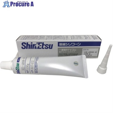 信越 【期限切れ間近品】 シーリング 低分子シロキサン低減タイプ 100g 白 KE4898W-100OTSUTOME  1本 ▼733-9803