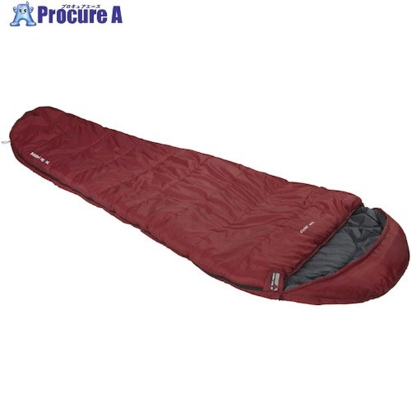 HIGH PEAK マミー型寝袋 連結可能タイプ TR300 右側ジッパー ダークレッド 23061  1個 ▼435-5430