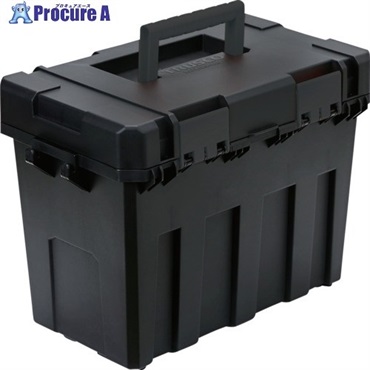 TRUSCO 縦入れ収納工具箱 オールブラック TATEIRE-440-BK  1台 ▼708-2563
