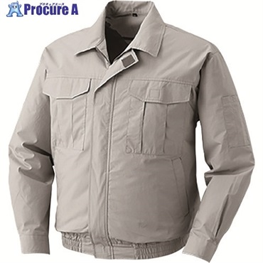 空調服 冷却上着 綿薄手ワーク空調服[[R下]] KU90550 ウエアのみ シルバー M KU90550-C06-S2  1着 ▼128-7327
