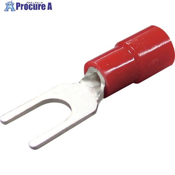 ニチフ 環境配慮形絶縁被覆付圧着端子 Y形(100P) TMEX 1.25Y-4N-BLU  1パック ▼226-2458