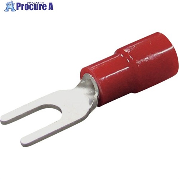 ニチフ 環境配慮形絶縁被覆付圧着端子 Y形(100P) TMEX 1.25Y-3-BLU  1パック ▼226-3549