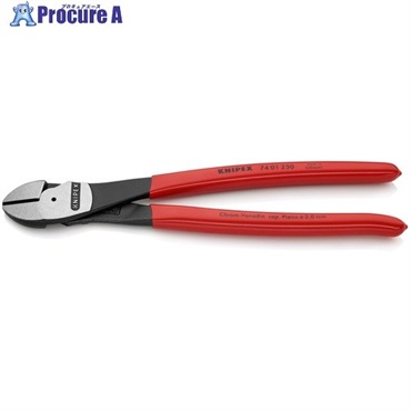 KNIPEX 強力型ニッパー プラスチックハンドル 250mm(SB店頭展示パッケージ仕様) 7401-250SB  1丁 ▼246-0152