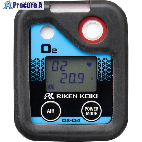 理研 個人装着型酸素濃度計 OX-04 乾電池仕様 OX-04(00)  1台 ▼336-5490