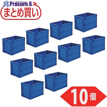 TRUSCO 【まとめ買い】オリコン 折りたたみコンテナ60L ダークブルー 10個 CRS60N-DB-10P  1S ▼691-5820