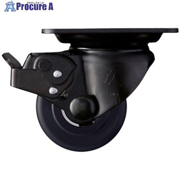 ハンマー 低床重荷重用旋回式MCナイロン車輪(ラジアルボールベアリング)65mm SP付 545H-MCB65  1個 ▼814-3623