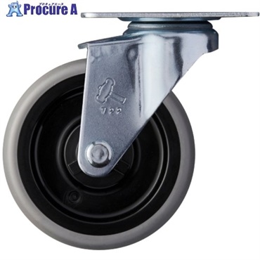 ハンマー 静音旋回式エラストマー車輪(PPホイール・ボールベアリング)75mm 420BBE-LZ75  1個 ▼856-9250