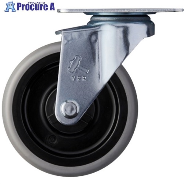 ハンマー 静音旋回式エラストマー車輪(PPホイール・ボールベアリング)75mm 420BBE-LZ75  1個 ▼856-9250