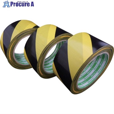 日東エルマテ トラ養生テープ TT-50YB 50mm×25m 黄/黒 TT-50YB  1巻 ▼716-8563