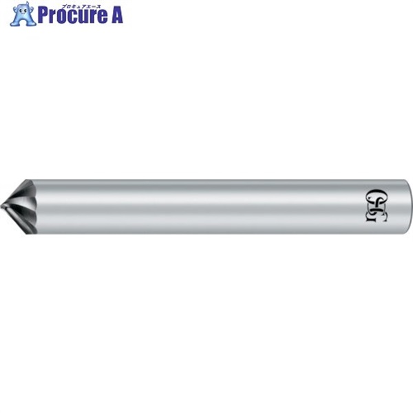 OSG 超硬面取りカッタ FXコート 2刃スパイラル 8501484 FX-SCC-0.8X45X4(8501484)  1本 ▼822-7378