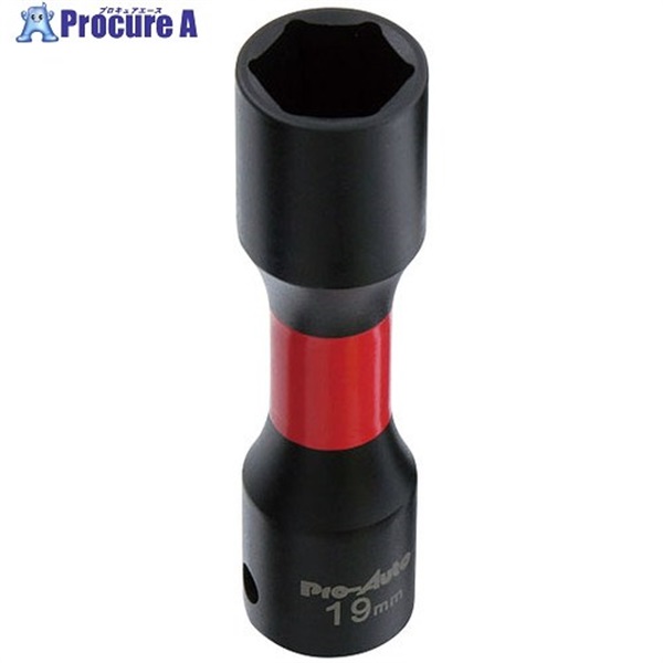 スエカゲ ホイールナット専用インパクトソケット19mm IWN-190  1個 ▼853-2245