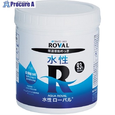 ROVAL 【期限間近特価品】 亜鉛メッキ塗料 水性ローバル(水性常温亜鉛めっき) 0.9kgセット WR-0.9KGOTSUTOME  1缶 ▼736-0421