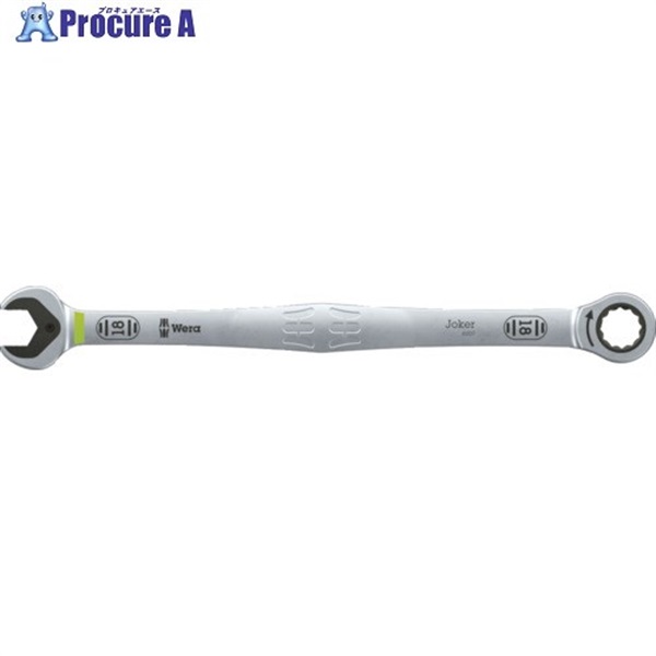 Wera 6007 ジョーカー コンビネーションラチェットレンチ(ロング)18mm 020360  1丁 ▼716-2387