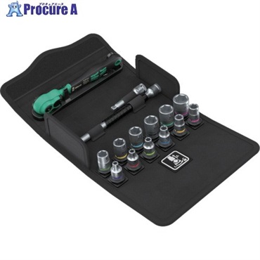 Wera 8100 SA 13 サイクロップコンフォートラチェットセット 正逆回転レバー 6.35ミリ ミリサイズ 15点 4022  1S ▼716-2388
