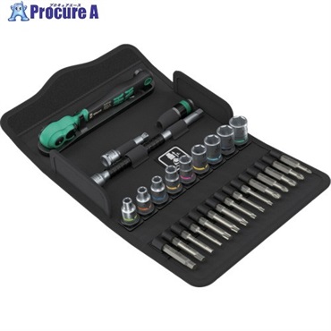 Wera 8100 SA 14 サイクロップコンフォートラチェットセット 正逆回転レバー 6.35ミリ ミリサイズ 28点 5541  1S ▼716-2389