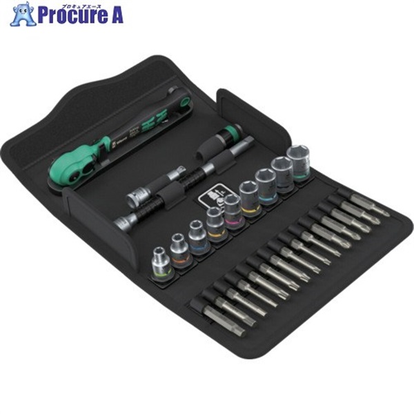 Wera 8100 SA 14 サイクロップコンフォートラチェットセット 正逆回転レバー 6.35ミリ ミリサイズ 28点 5541  1S ▼716-2389