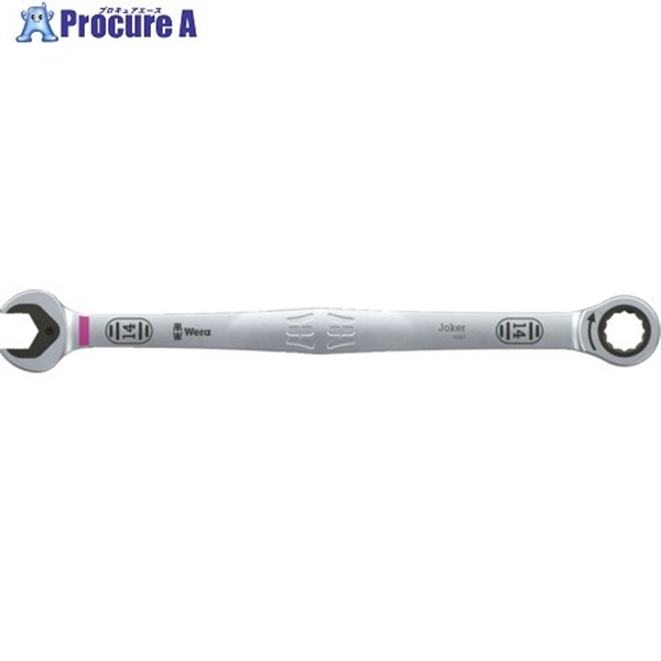 Wera 6007 ジョーカー コンビネーションラチェットレンチ(ロング)14mm 020357  1丁 ▼716-2509