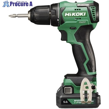 HiKOKI 10.8Vコードレスドライバドリル 5.0Ah DS12DD-2JS  1台 ▼734-3010