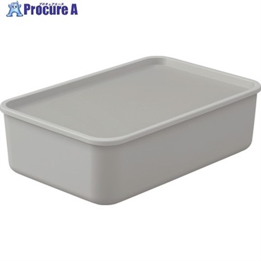 IRIS 206643 フタ付き 積み重ねBOX FTB-45 ダークグレー FTB-45-DHA  1個 ▼679-9612