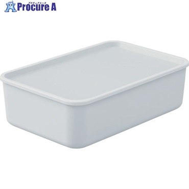 IRIS 206644 フタ付き 積み重ねBOX FTB-45 ブルーグレー FTB-45-AH  1個 ▼679-9614
