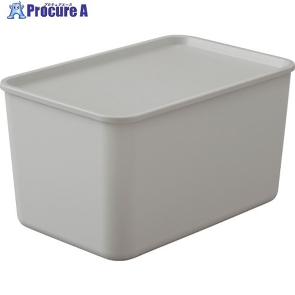 IRIS 206646 フタ付き 積み重ねBOX FTB-45D ダークグレー FTB-45D-DHA  1個 ▼679-9615