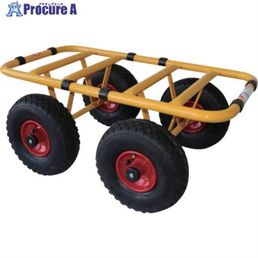 RAVENDO 4輪プレート台車TD300-4W(ノーパンクタイヤ仕様) 142649NP  1台 ▼735-4748