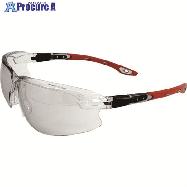TRUSCO 【売切廃番】二眼型セーフティグラス(フィットタイプ)レッド TSG136-R  1個 ▼207-6995
