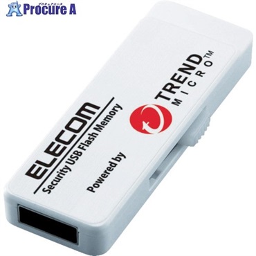 ELECOM 【一時受注停止】 セキュリティ機能付USBメモリー 4GB 1年ライセンス MF-PUVT304GA1  1個 ▼820-0249