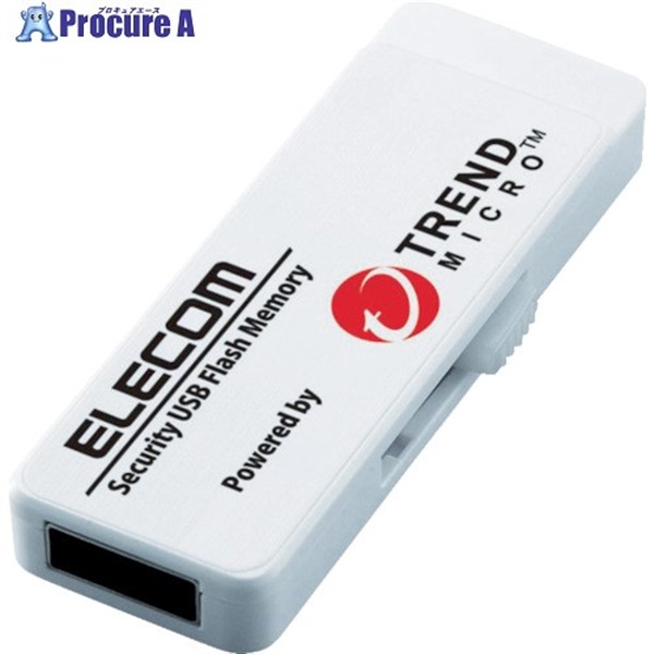 ELECOM 【一時受注停止】 セキュリティ機能付USBメモリー 4GB 1年ライセンス MF-PUVT304GA1  1個 ▼820-0249