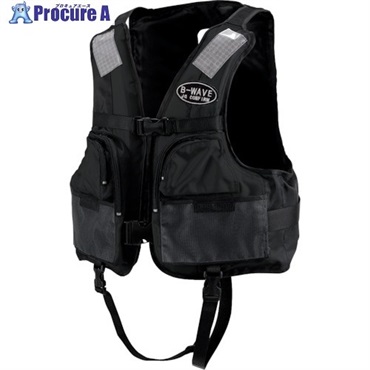 OCEANLIFE 小型船舶用ライフジャケット ブラック TYPE D BW-2003-D-BK  1着 ▼377-6528