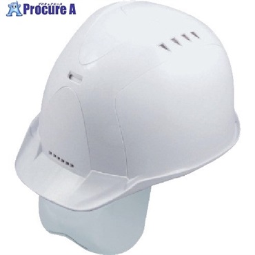 スターライト工業 通気孔付きヘルメット SS-831Z ホワイト/ホワイト フェースシールド付 FS-831-ZZ W/W  1個 ▼714-9612