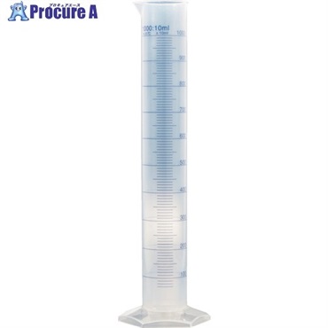 TRUSCO メスシリンダー 1000ml 青目盛付 PP製 MS1000-A  1本 ▼723-8294