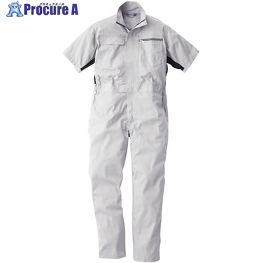 桑和 39017 半袖つなぎ シルバーグレー L 39017-22-L  1着 ▼545-0201